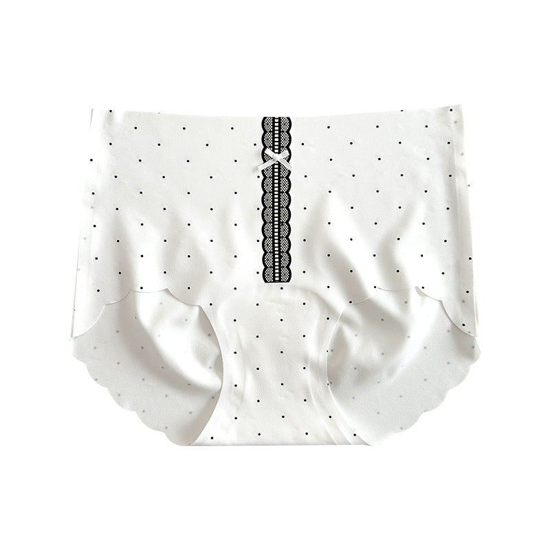 Women's Style Polka Dot Stitching Lace Underwear Panties