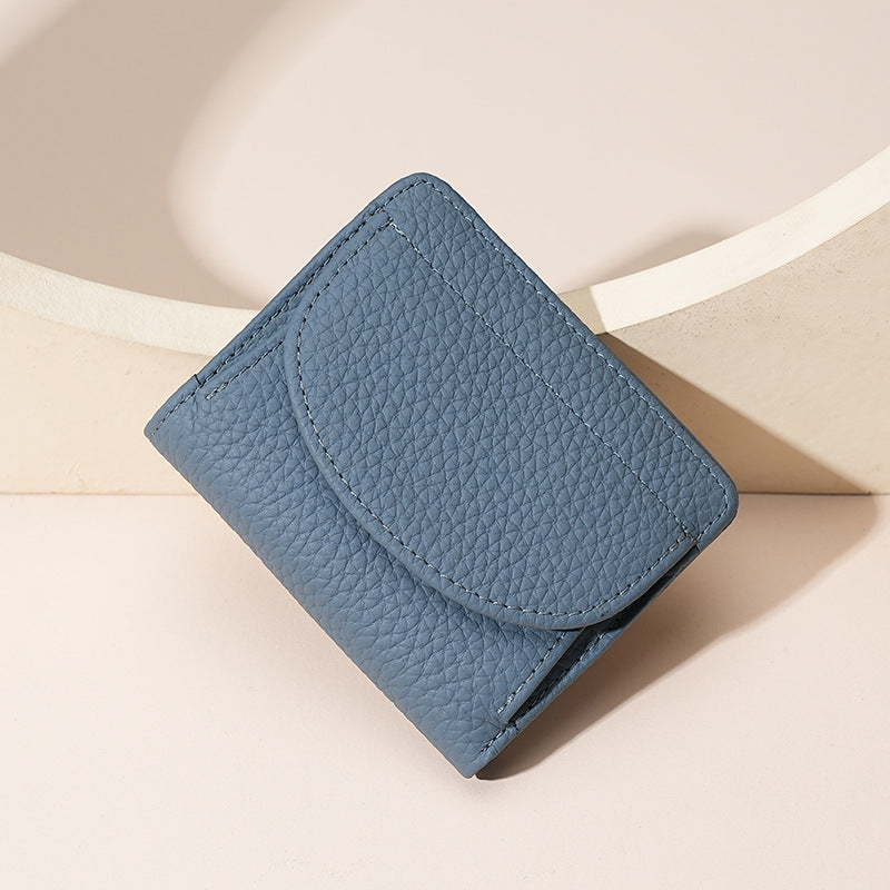 Pretty Women's Genuine Leather Swiping Mini Ladies Wallet