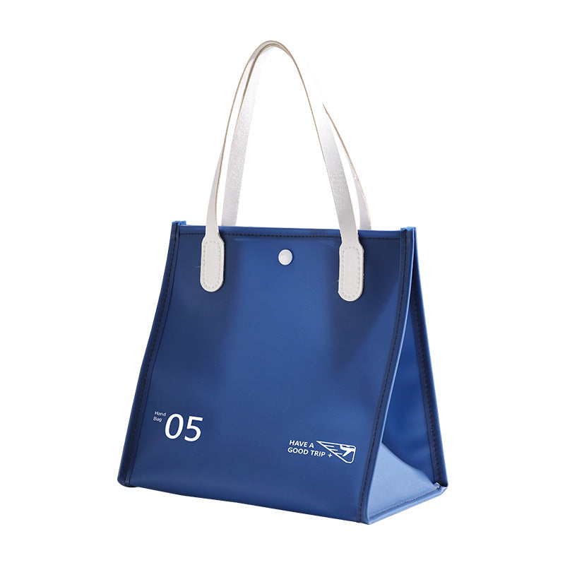 Waterproof Wash Solid Color Storage Large Capacity Cosmetic Bags