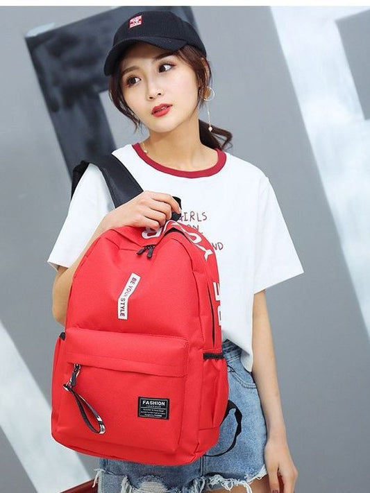 Women's & Men's & Trendy Junior High Large Capacity Korean College Oxford Backpacks