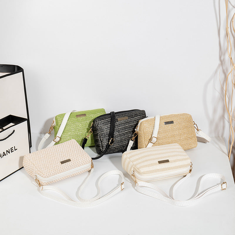 Versatile Beautiful Women's Simple Trendy Straw Women's Shoulder Bag