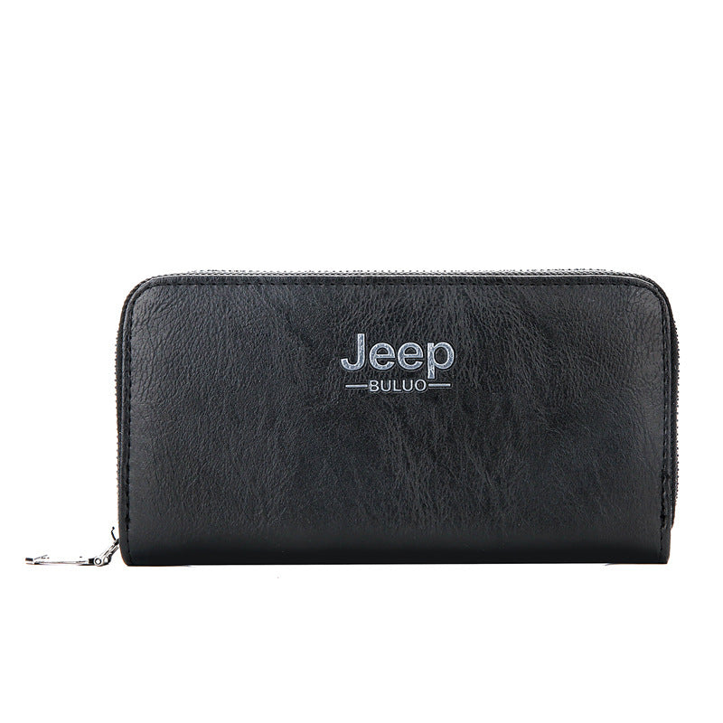 Men's Clutch Zipper Korean Business Retro Billfold Phone Bags