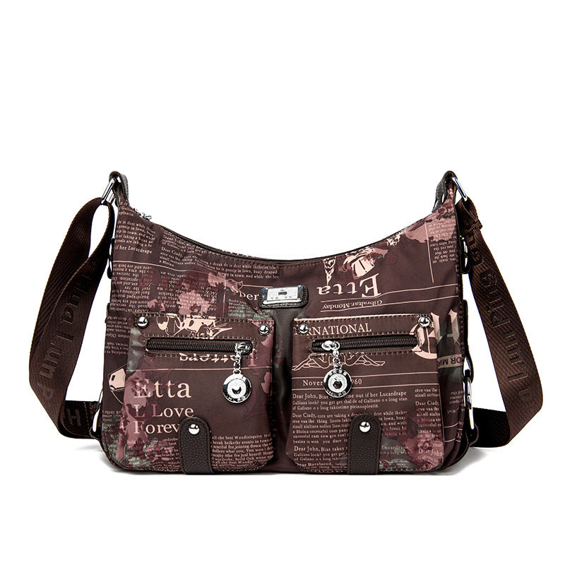 Women's Summer Waterproof Oxford Cloth Large Capacity Women's Messenger Bag