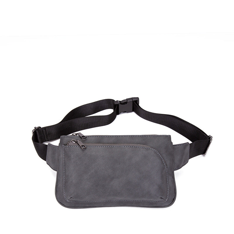 Innovative Men's Leather Cashier Mobile Retro Men's Waist Packs