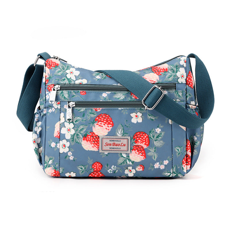 Women's Large Capacity Nylon Mother Printed Women's Shoulder Bag