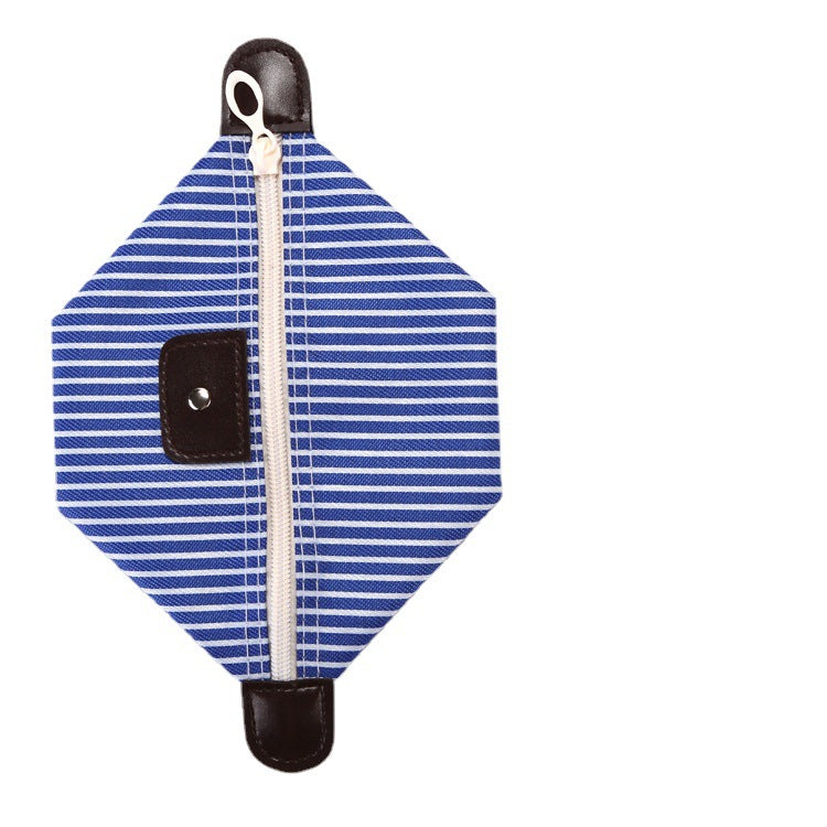 Korean Style Striped Dumplings Dumpling Making Folding Cosmetic Bags