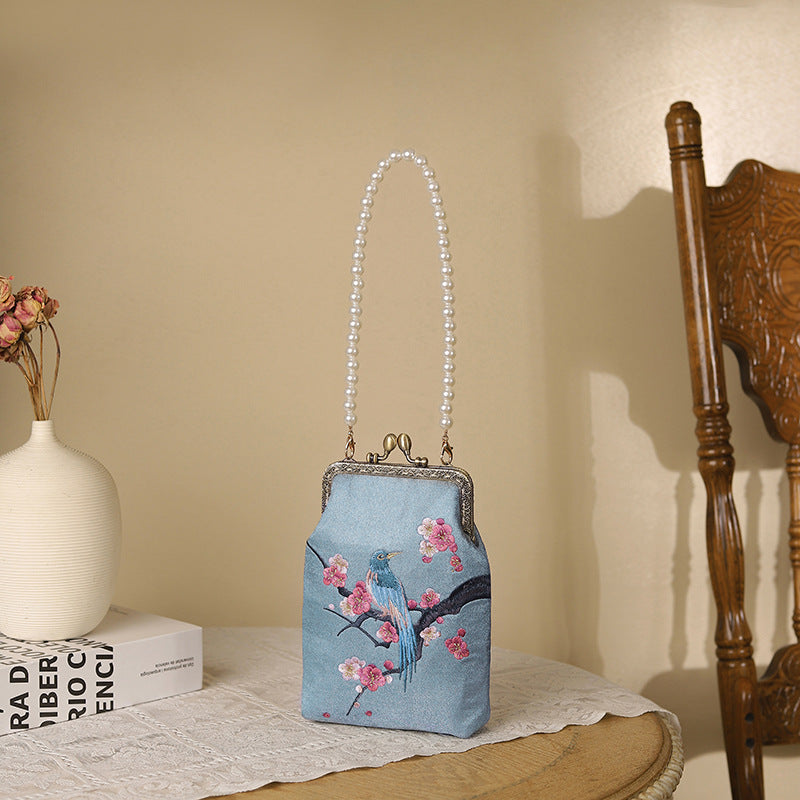 Pearl Embroidered Ancient Style Cheongsam Banquet Bags