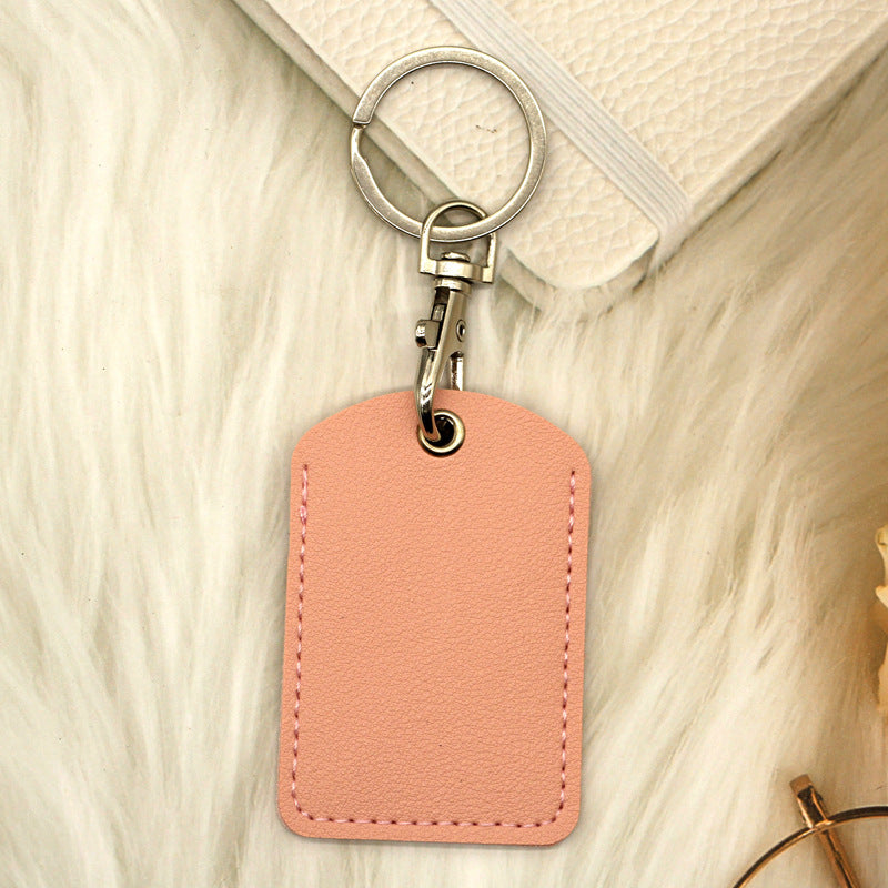 Rectangular Community Control Protective Elevator Leather Card Holder