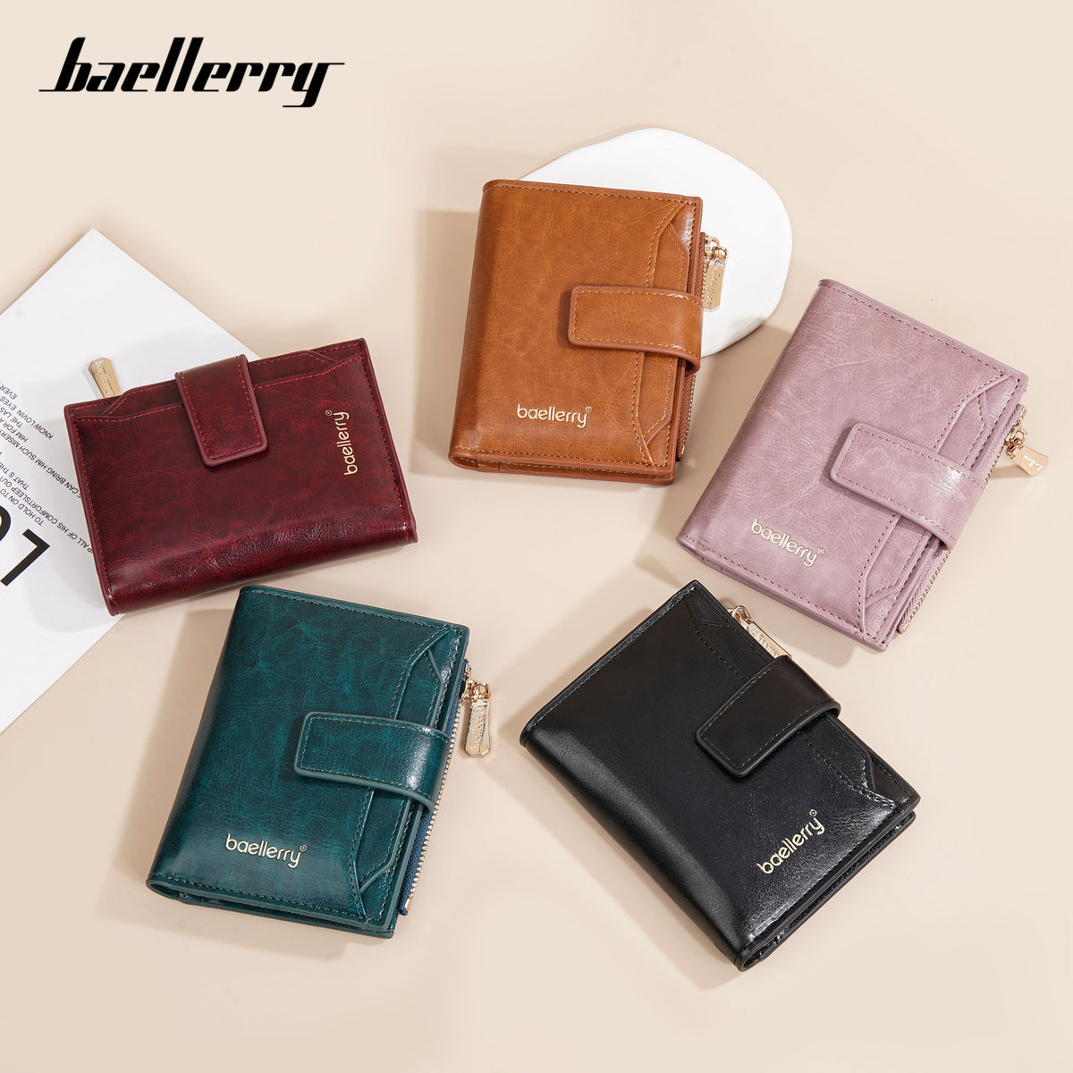 Women's High-grade Integrated Oil Fashion Female Card Holder