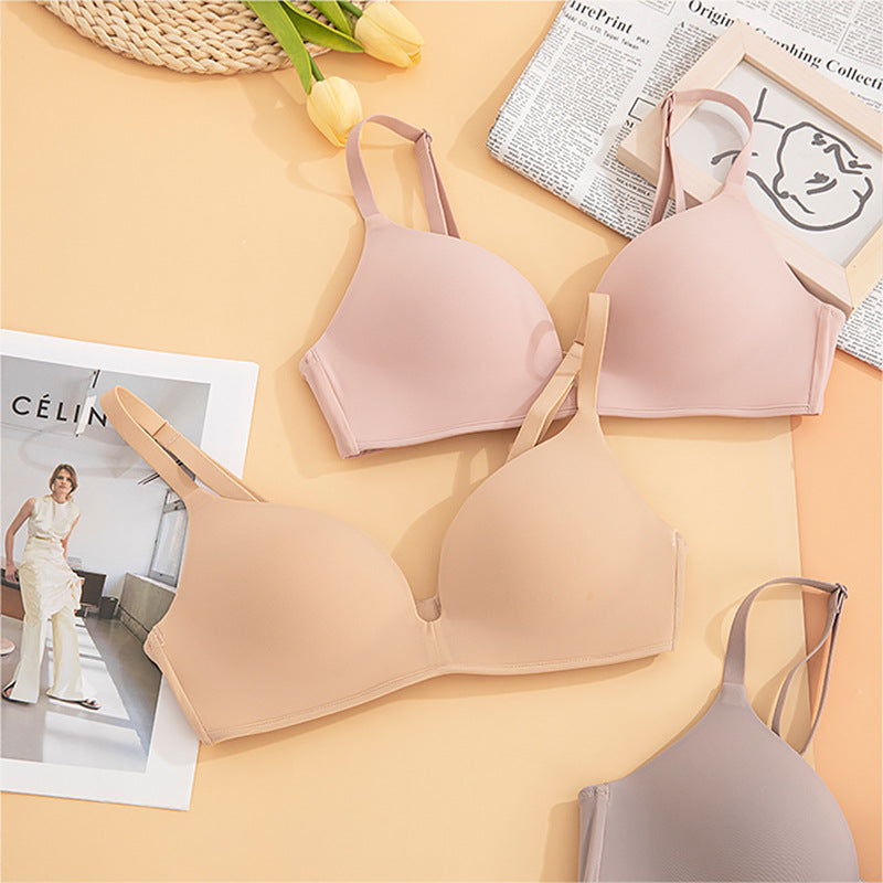 Upgraded Summer Thin Underwear Breathable Seamless Not Empty Everyday Bras
