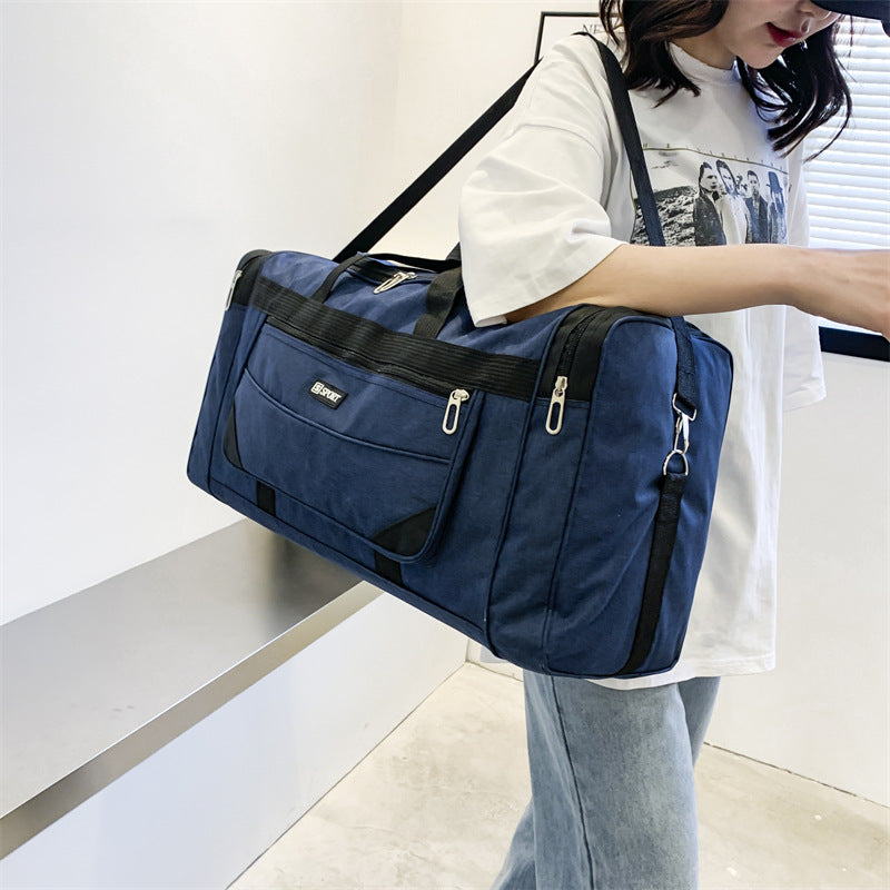 Men's Large Capacity Business Nylon Waterproof Hand-held Travel Bags