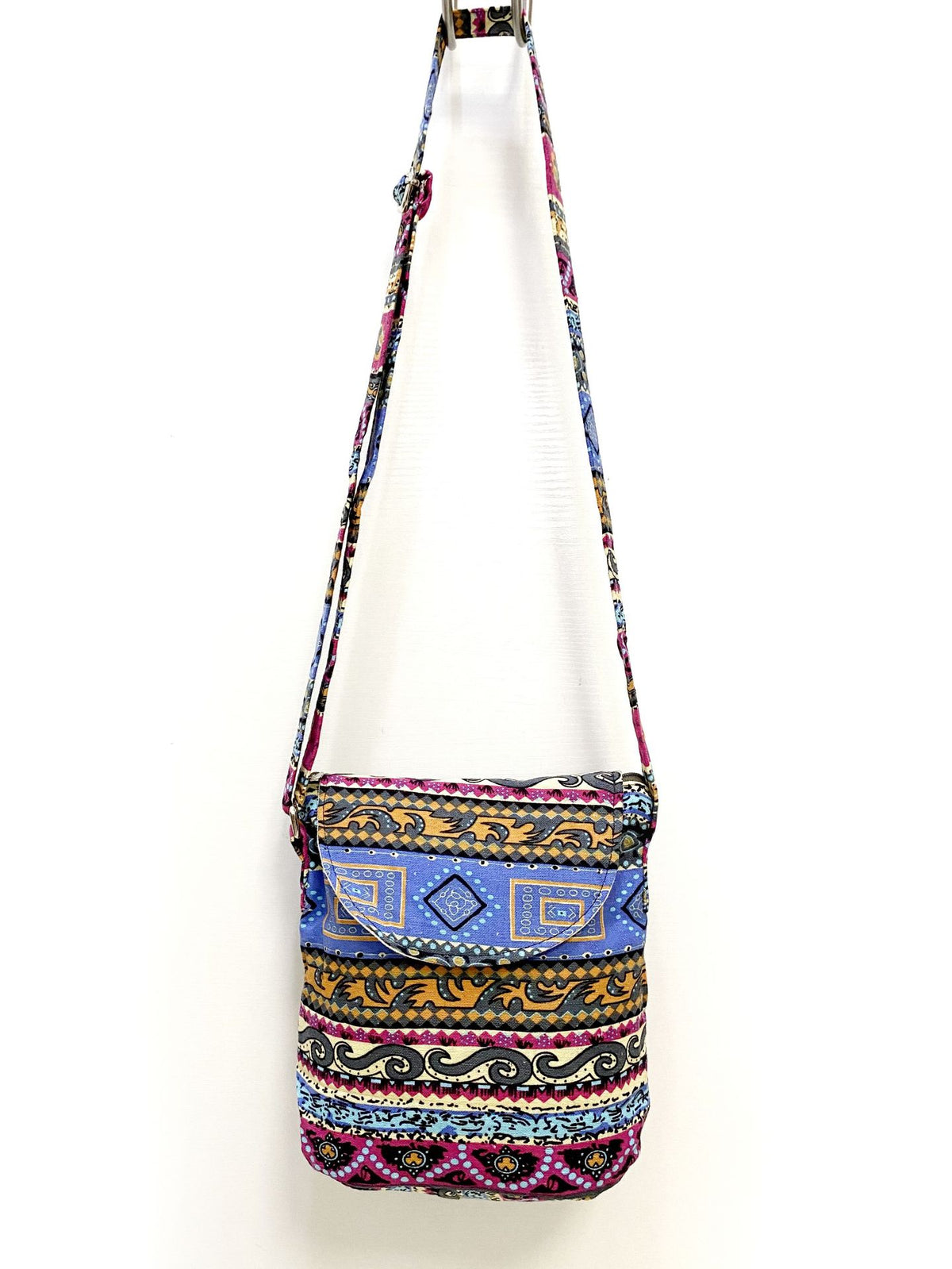 Forest Light Ethnic Print Linen Cotton Fabric Shoulder Bags