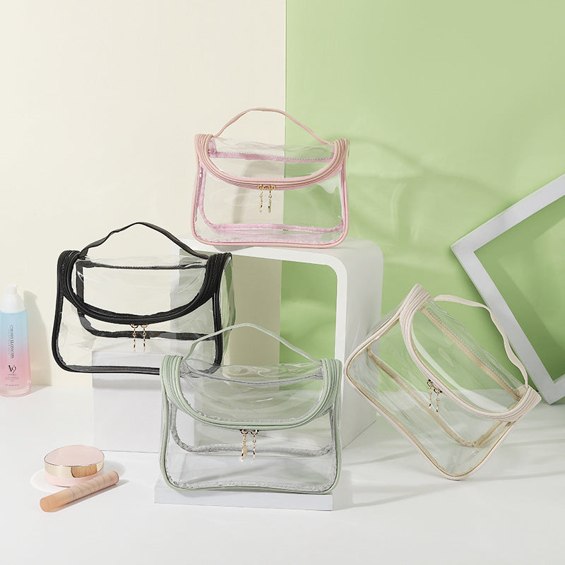 Portable Waterproof Transparent Wash High-grade Large Capacity Makeup Bag