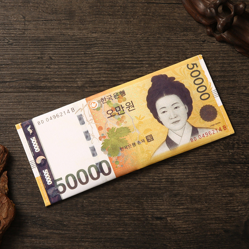 Men's Creative Dollar Printing Various Countries Pattern Men's Wallet
