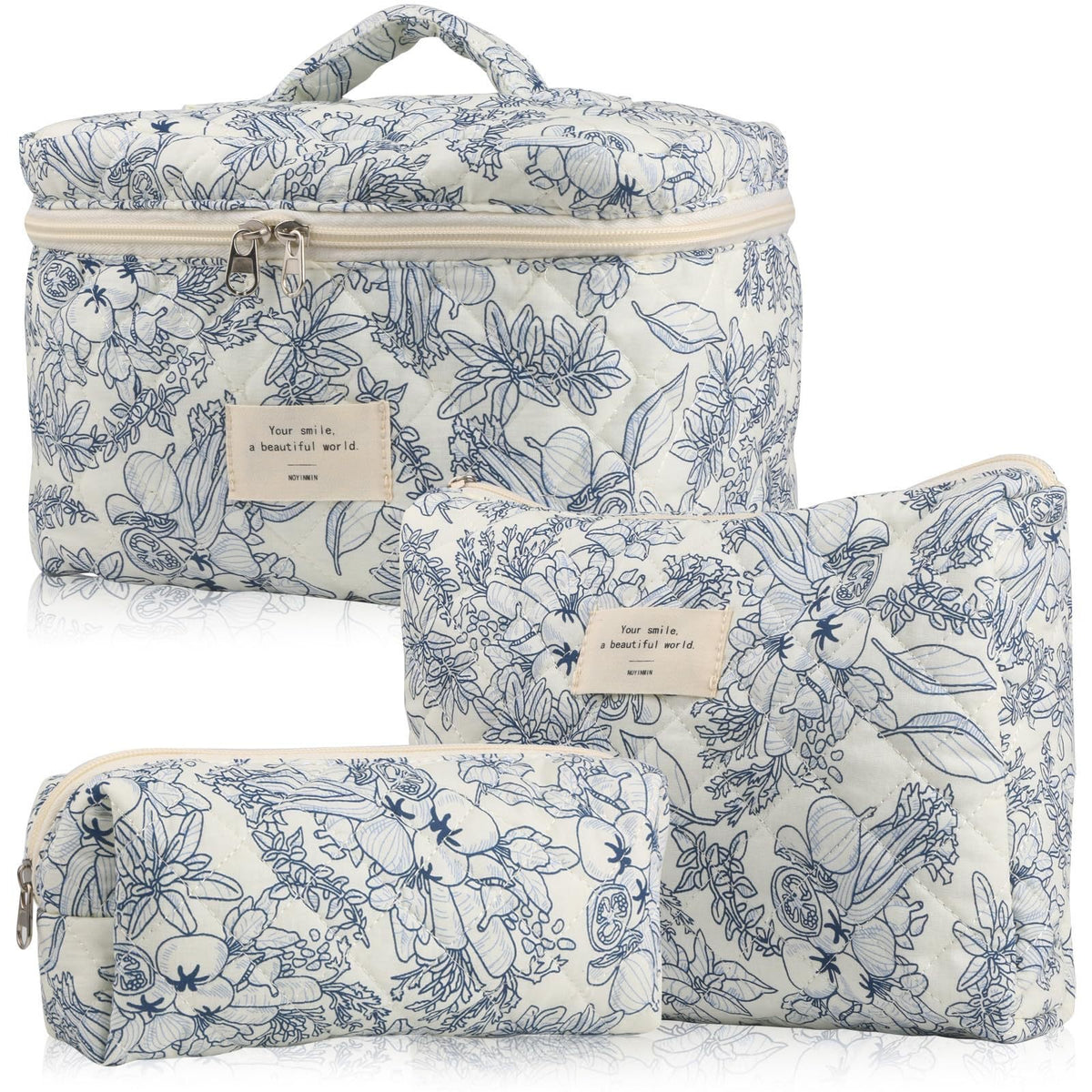 Large Capacity Portable Floral Storage Quilting Bags