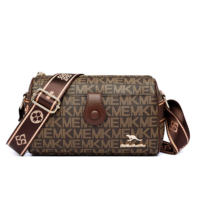 Kangaroo Female Mother Pillow Broadband Soft Leather Women's Messenger Bag