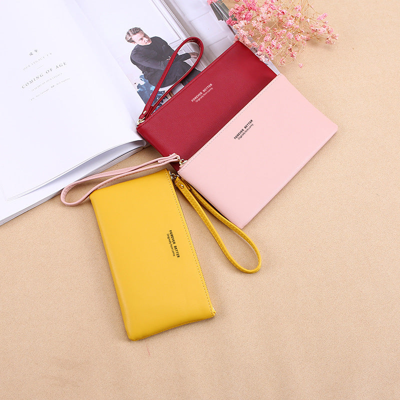 Women's Korean Style Zipper Long Large Capacity Ladies Wallets