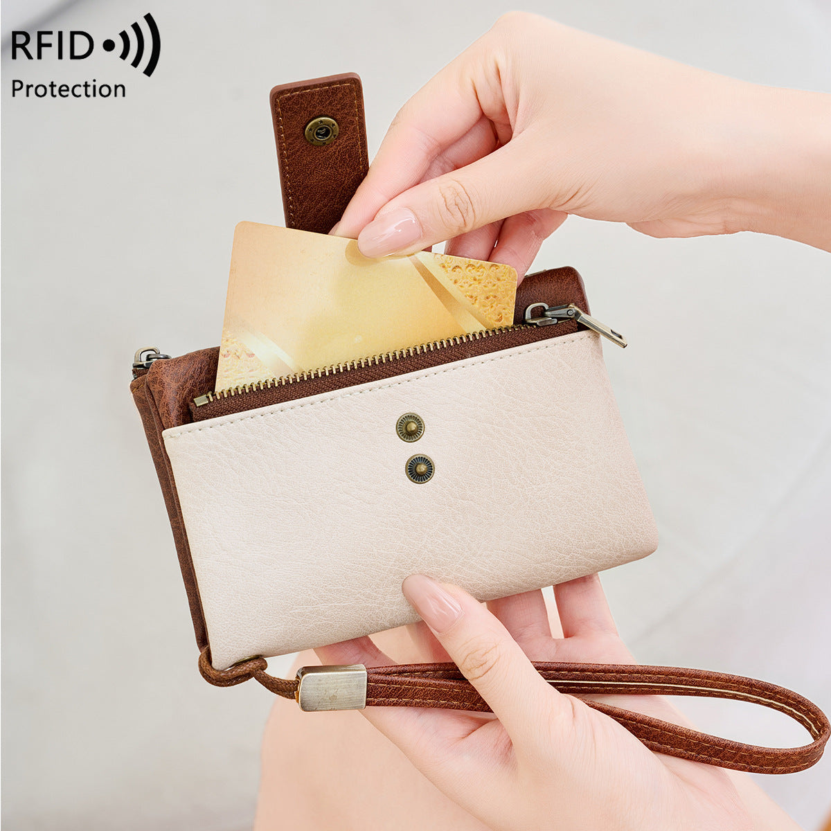 Women's Swiping Retro Off Short Style Coin Purses