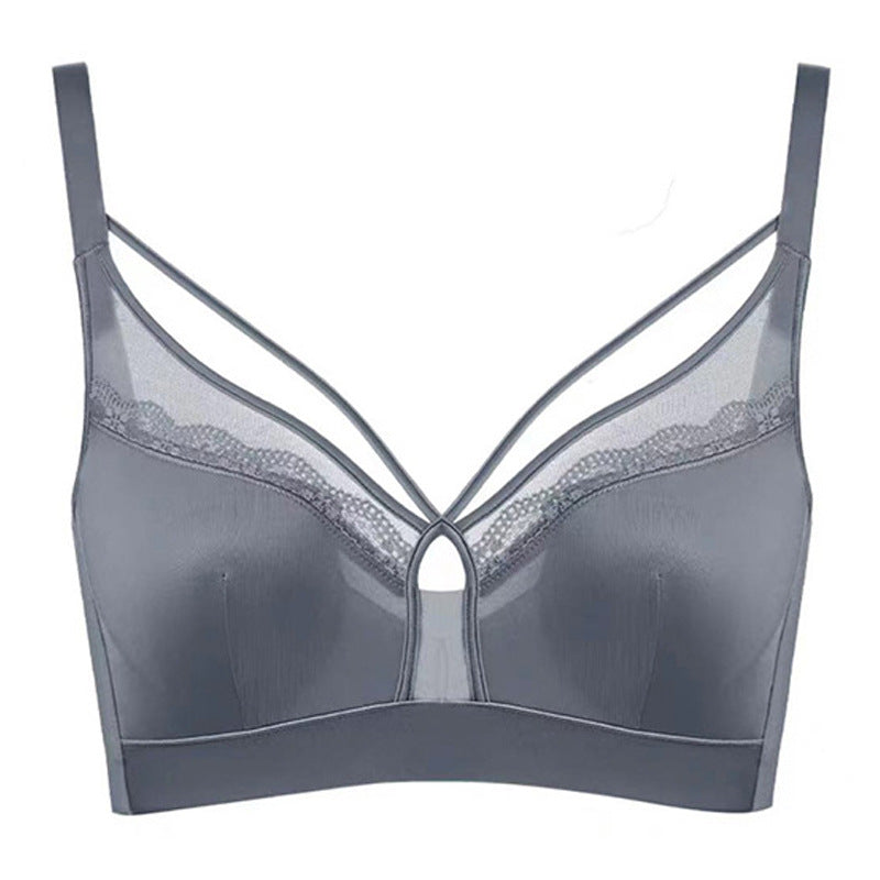 Women's Rabbit Mug Push-up Thin No Wire Accessory Breast Lingerie Sets