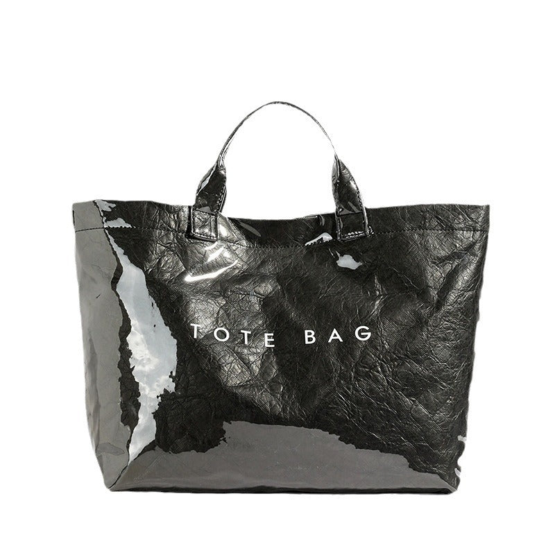 Women's Retro Commuter Large Capacity Kraft Paper Shoulder Bags