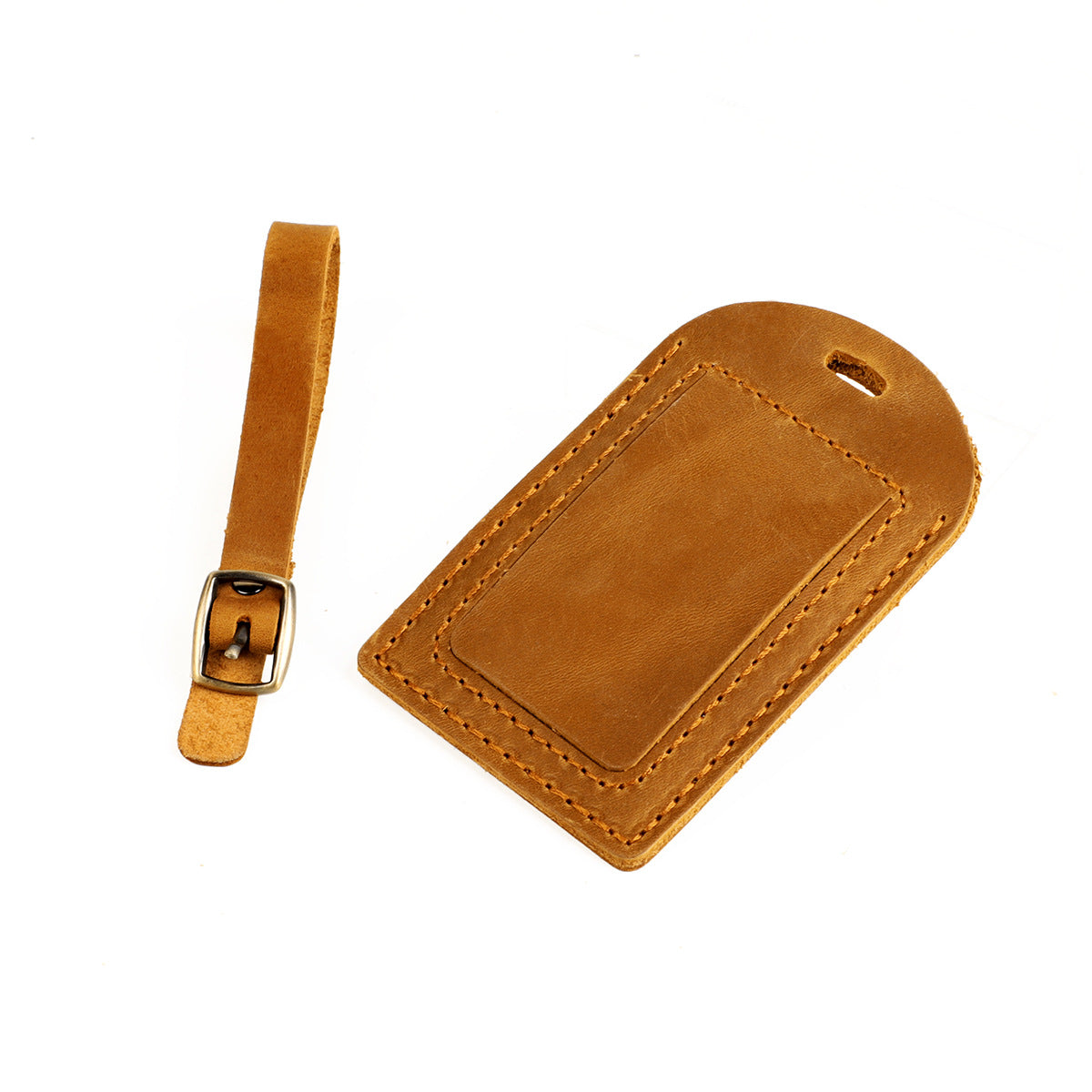 Horse Leather Cover Aircraft Consignment Boarding Pass Card Holder