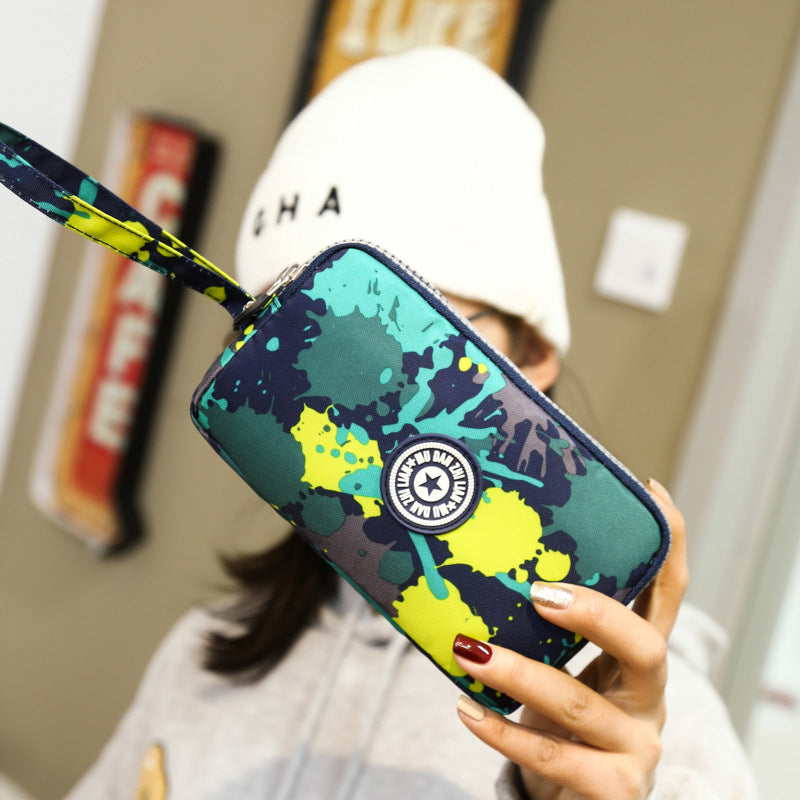 Women's Canvas Cloth Human Mother Nylon Handbags