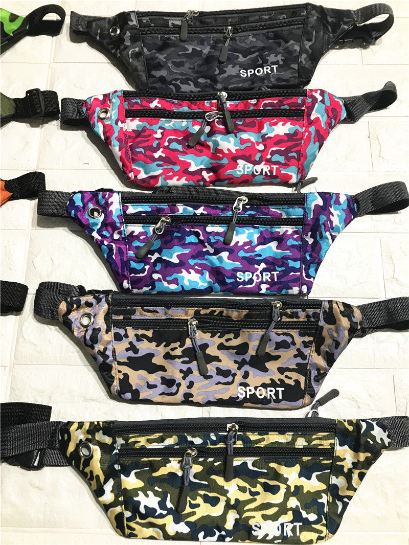 Women's & Men's & Close-fitting Camouflage Portable Leisure Men's Waist Packs