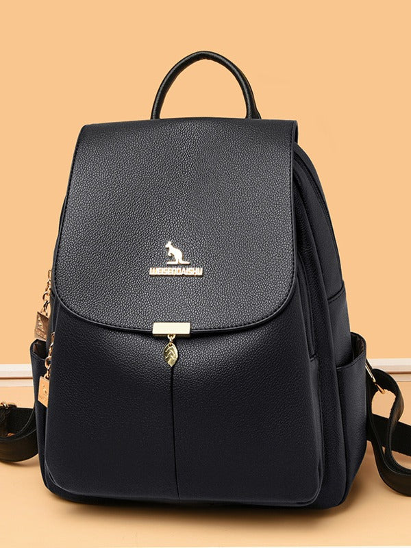 Women's Classic Trendy Fashion Soft Leather Backpacks