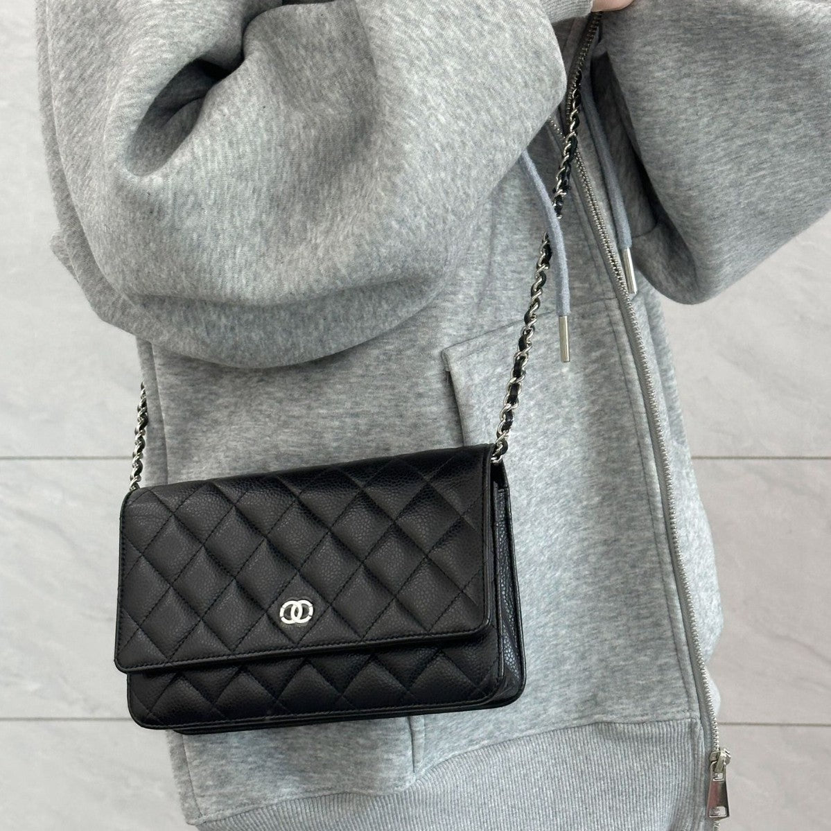 Leather Classic Style Rhombus Chain Fortune Small Square Bags