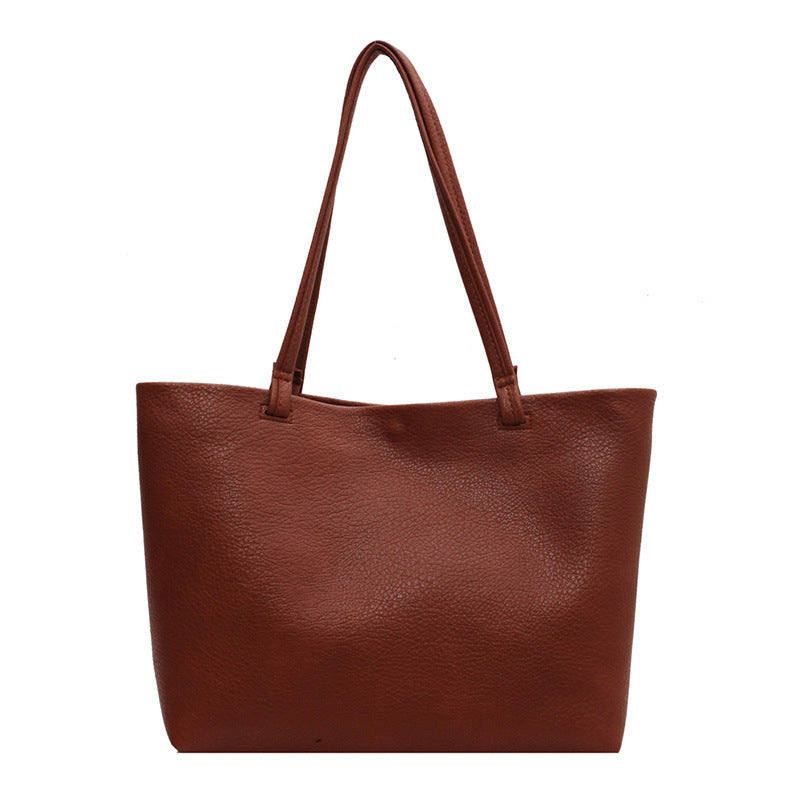 Women's Large Capacity Solid Color Elegant Mother Bags