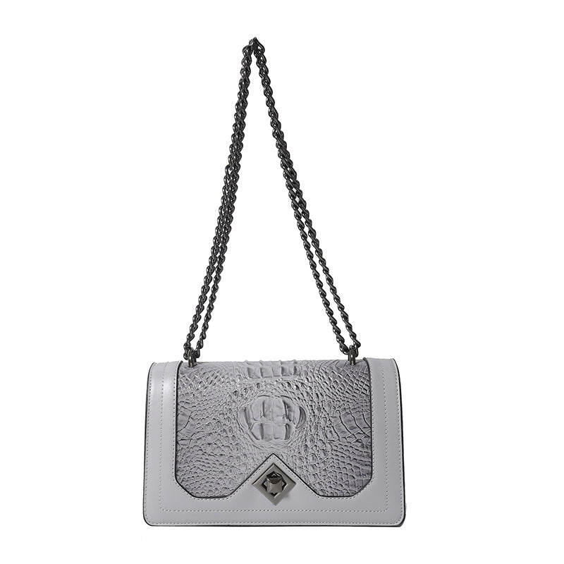 Attractive Slouchy Women's Retro Embossing Chain Women's Messenger Bag