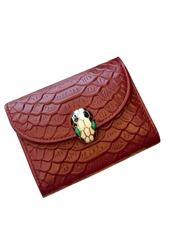 Women's Genuine Leather Exquisite Multiple Slots Card Holder
