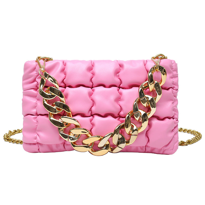 Women's Plaid Chain Spring Super Popular Fashion Women's Shoulder Bag
