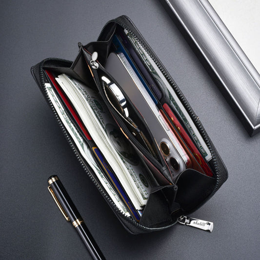 Men's Long Large Capacity Zipper Male Men's Wallets
