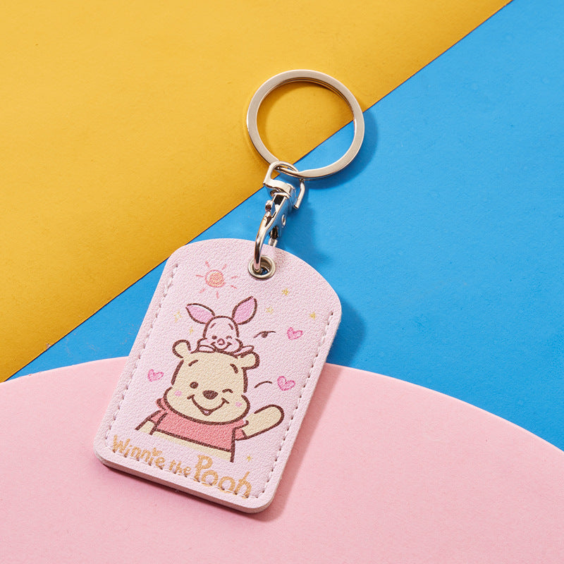 Rectangular Community Control Protective Elevator Leather Card Holder