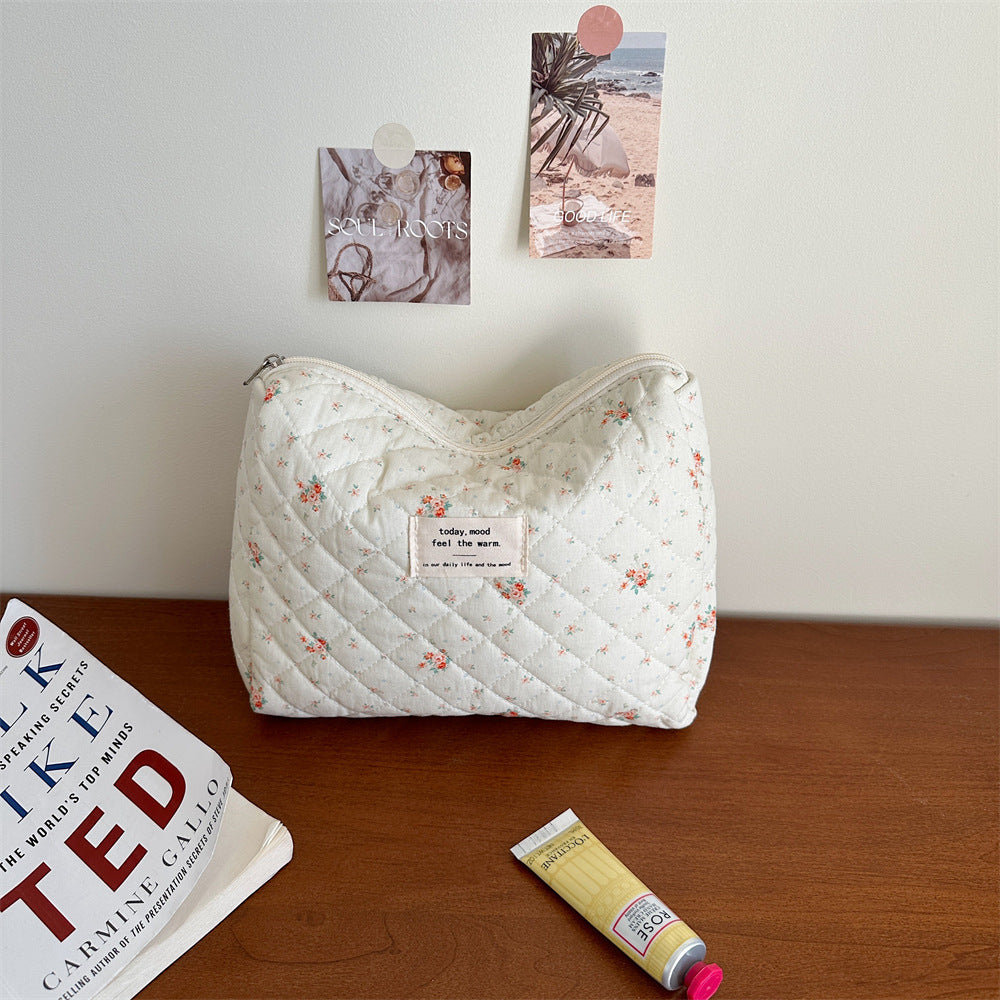 Fresh Floral Makeup Female Multifunction Storage Cosmetic Bags