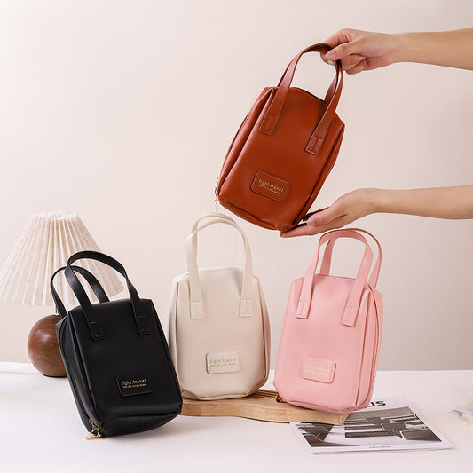 Retro Large Capacity Good-looking Double Zipper Cosmetic Bags