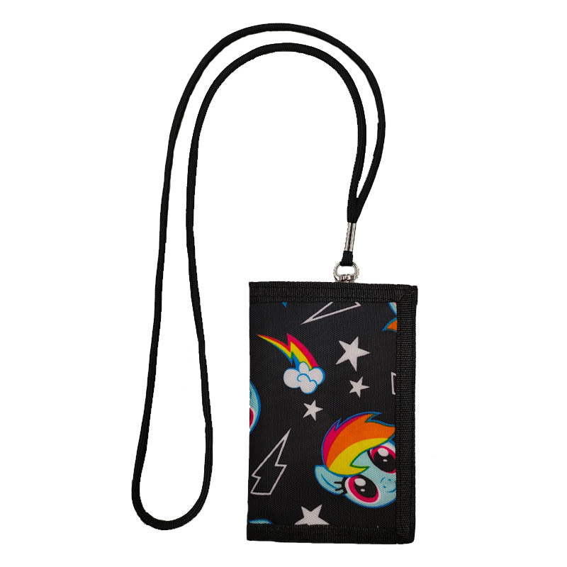 Lanyard Cartoon Animation Unicorn Gift Folding Men's Wallets