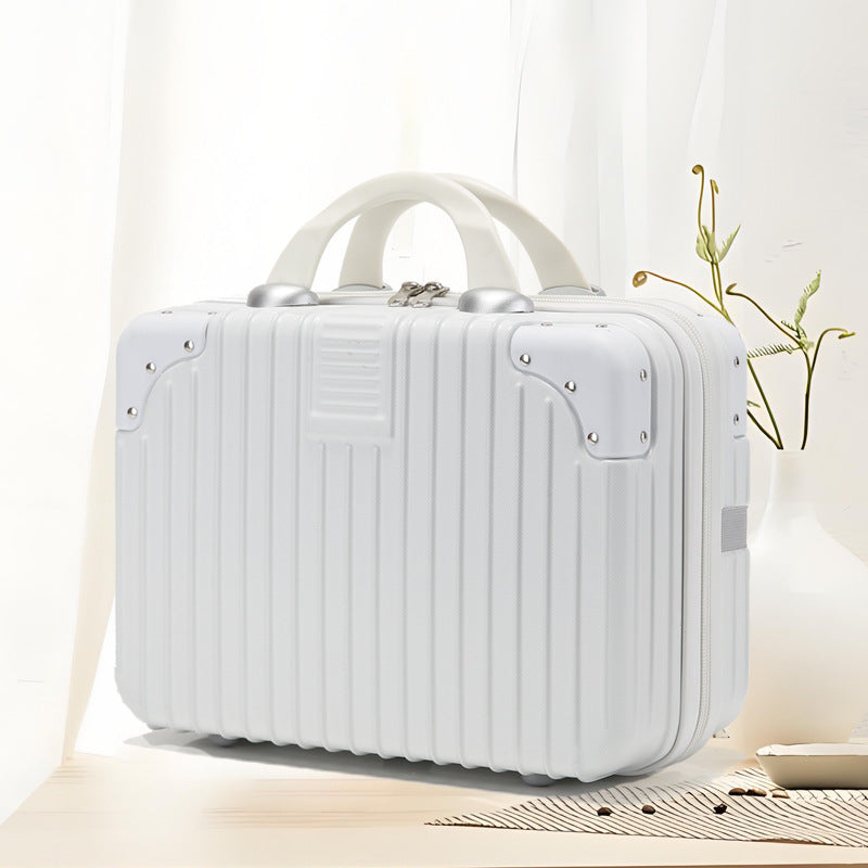 Inch Storage Mini Boarding Retro Blue Makeup Bag