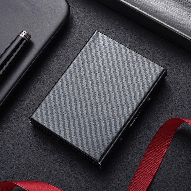 Women's & Men's & Swiping Metal Stainless Steel Box For Card Holder