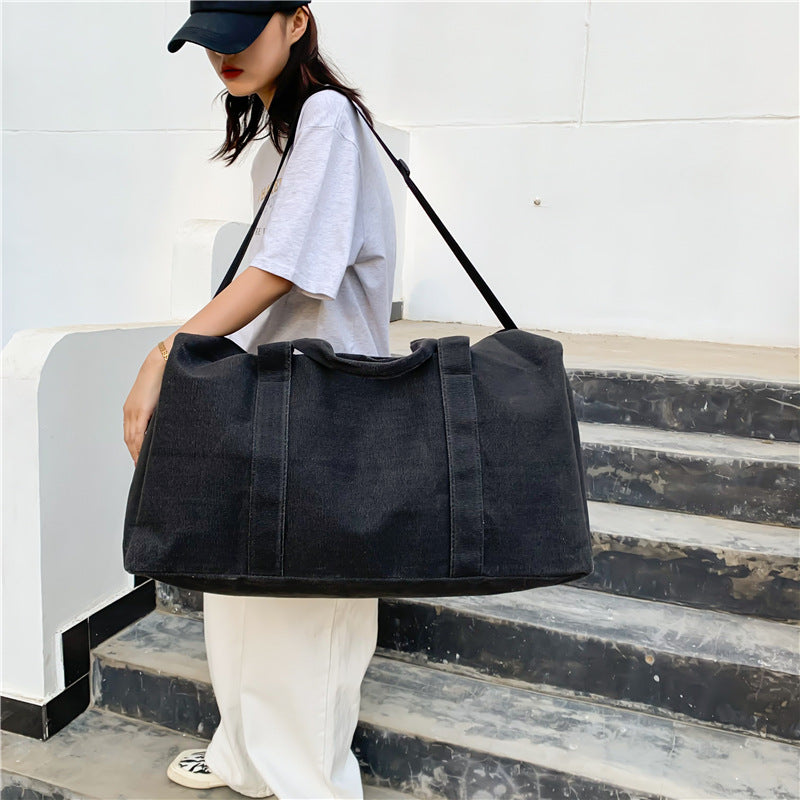 Women's & Men's & Canvas Large Capacity Portable Foldable Long Short Distance Travel Bags