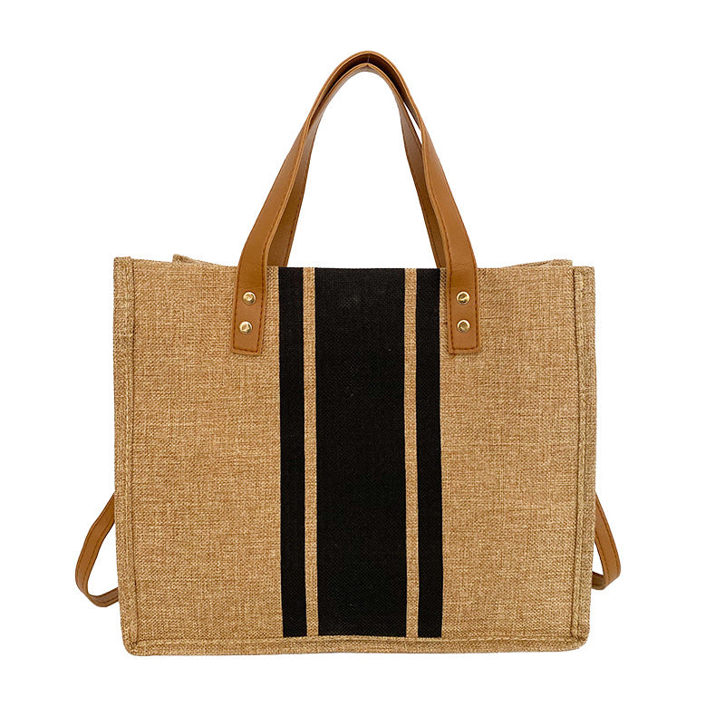 Women's Cotton Linen Large Capacity Spring Bags