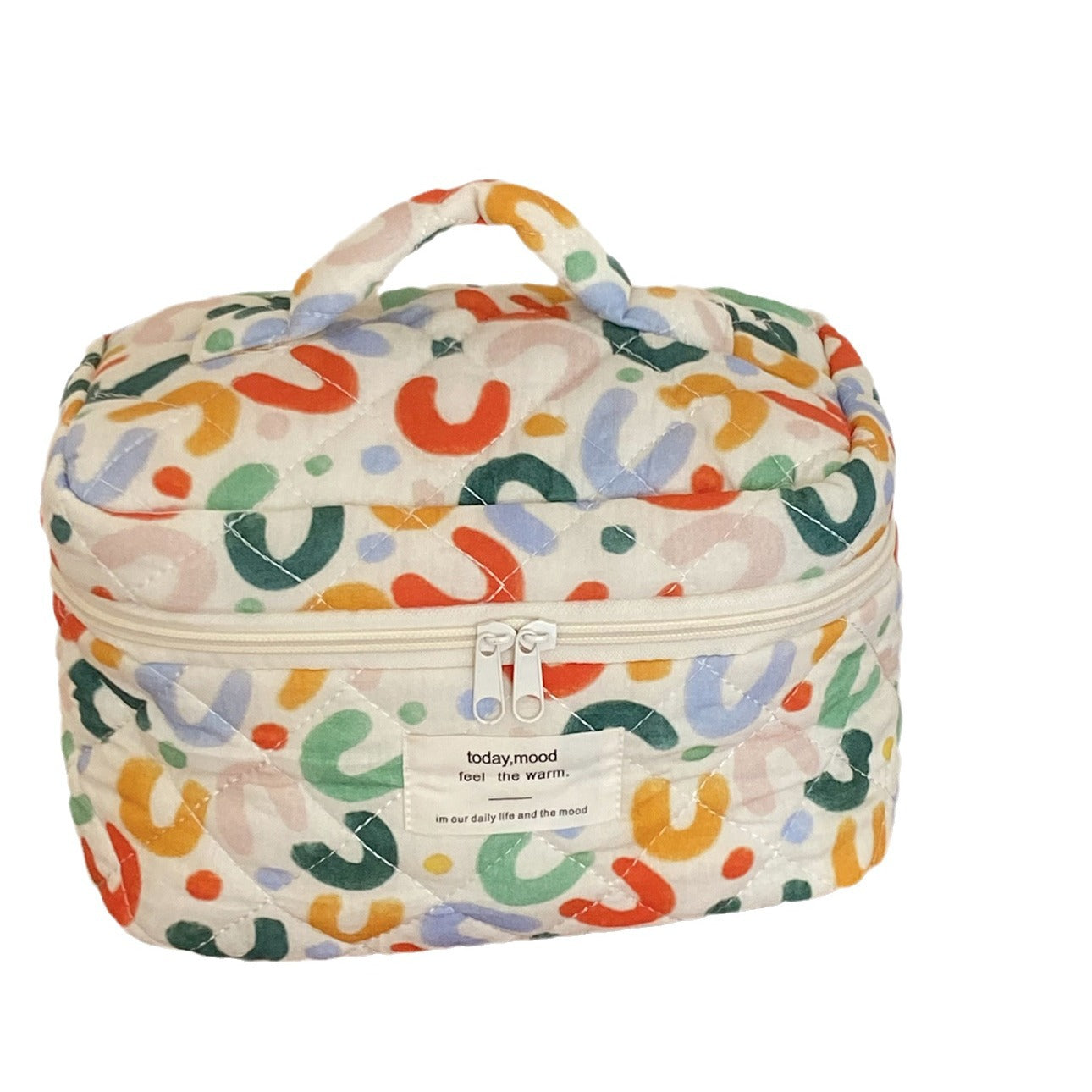 Quilted Storage Korean Style Good-looking Cotton Cosmetic Bags