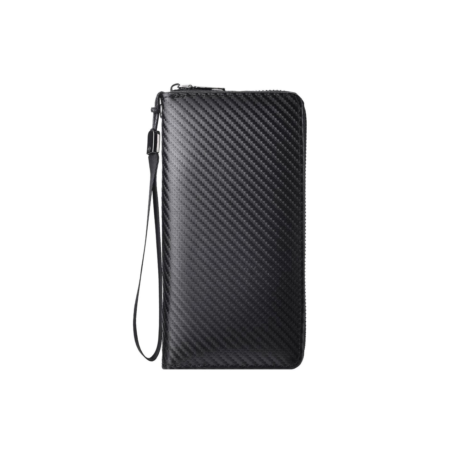 Men's Swiping Multiple Slots Carbon Fiber Men's Wallets