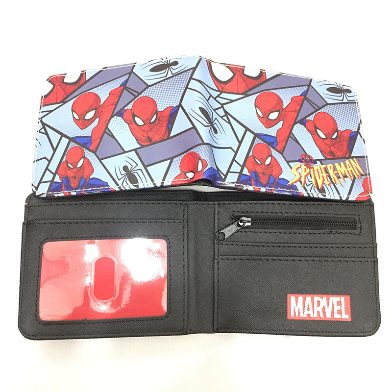 Men's Heros Short Black Spider Green Less Ladies Wallets