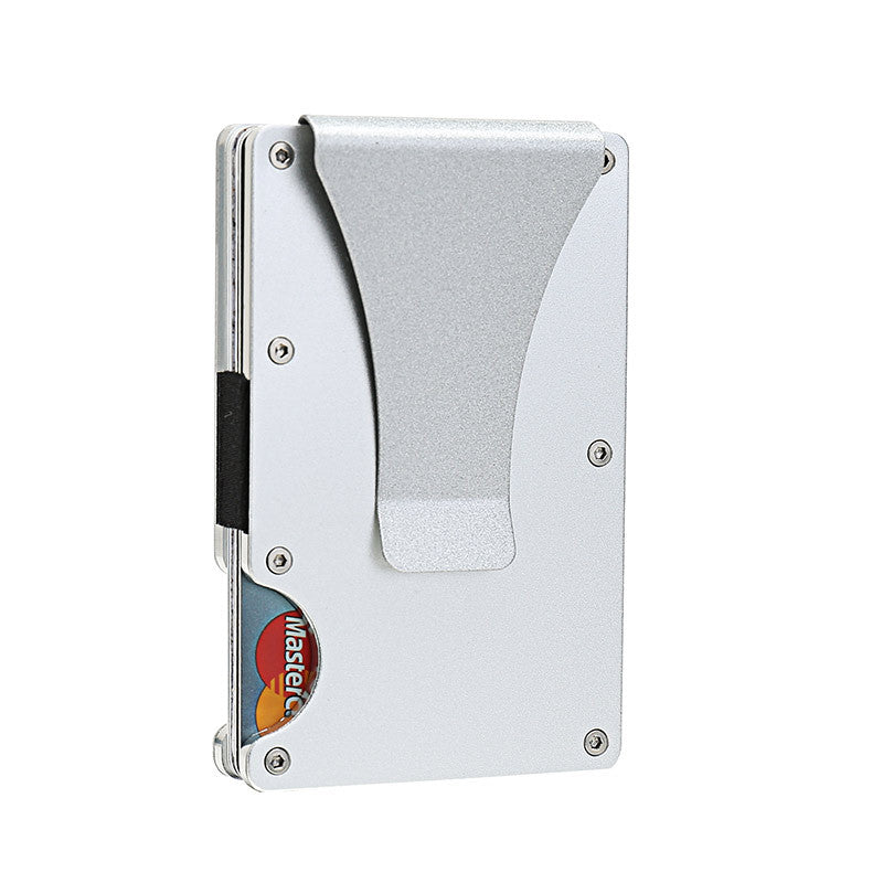 Durable Men's Clamp Metal Aluminum Credit Card Holder