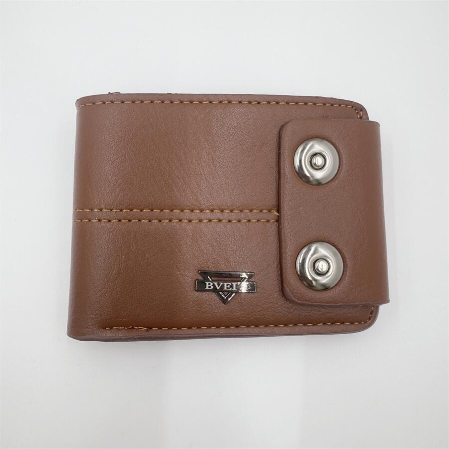 Men's Short Multiple Slots Pairs Magnetic Snap Men's Wallets
