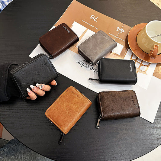 Women's & Men's & Simple Retro Exquisite Multiple Slots Large Card Holder