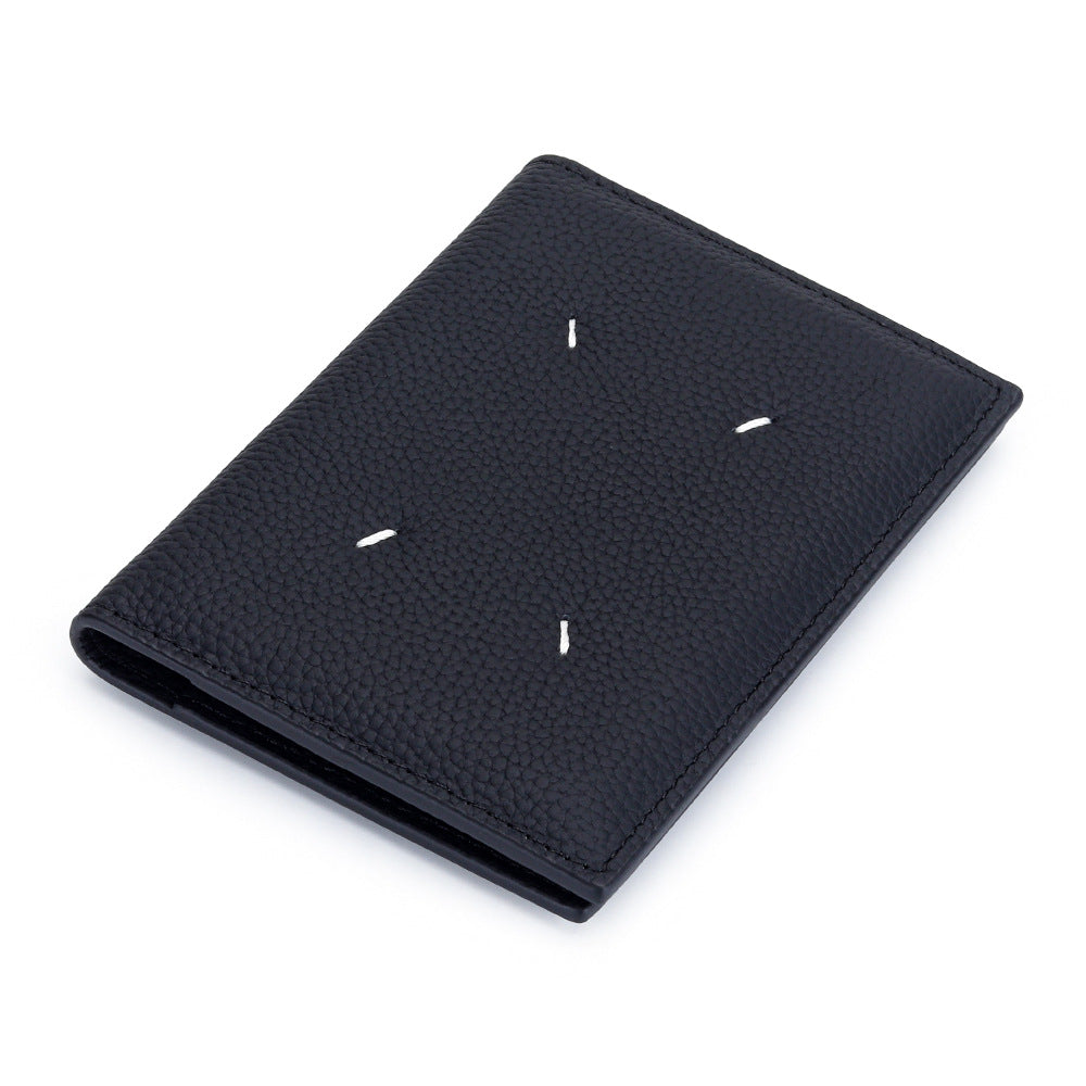 Leather Passport First Layer Simple Certificate Protective Ladies Wallet