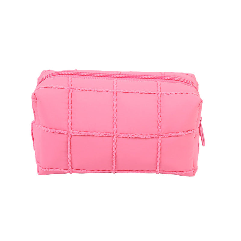 Large Capacity Quilted Style High-grade Portable Toiletry Makeup Bag